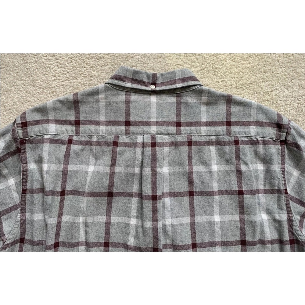 Bonobos Button Down Shirt Mens XL Slim Fit Gray Plaid Long Sleeve Cotton Office - Picture 7 of 10